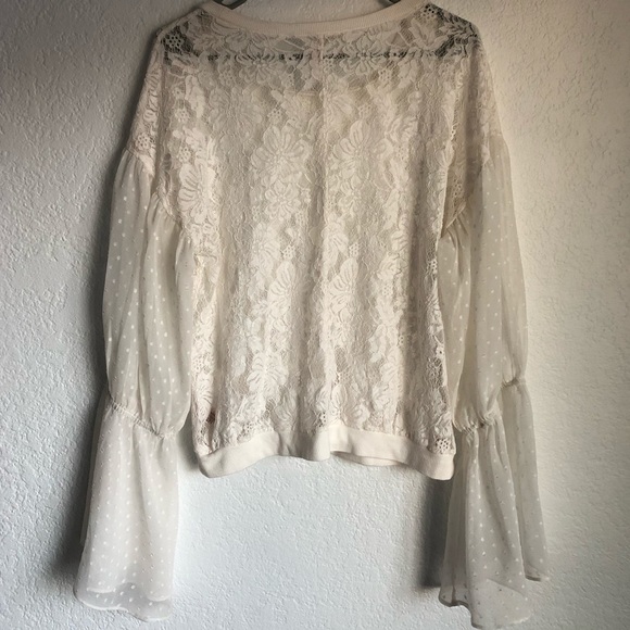 FREE PEOPLE | Poetry in Lace Long Sleeve Blouse - Picture 5 of 8